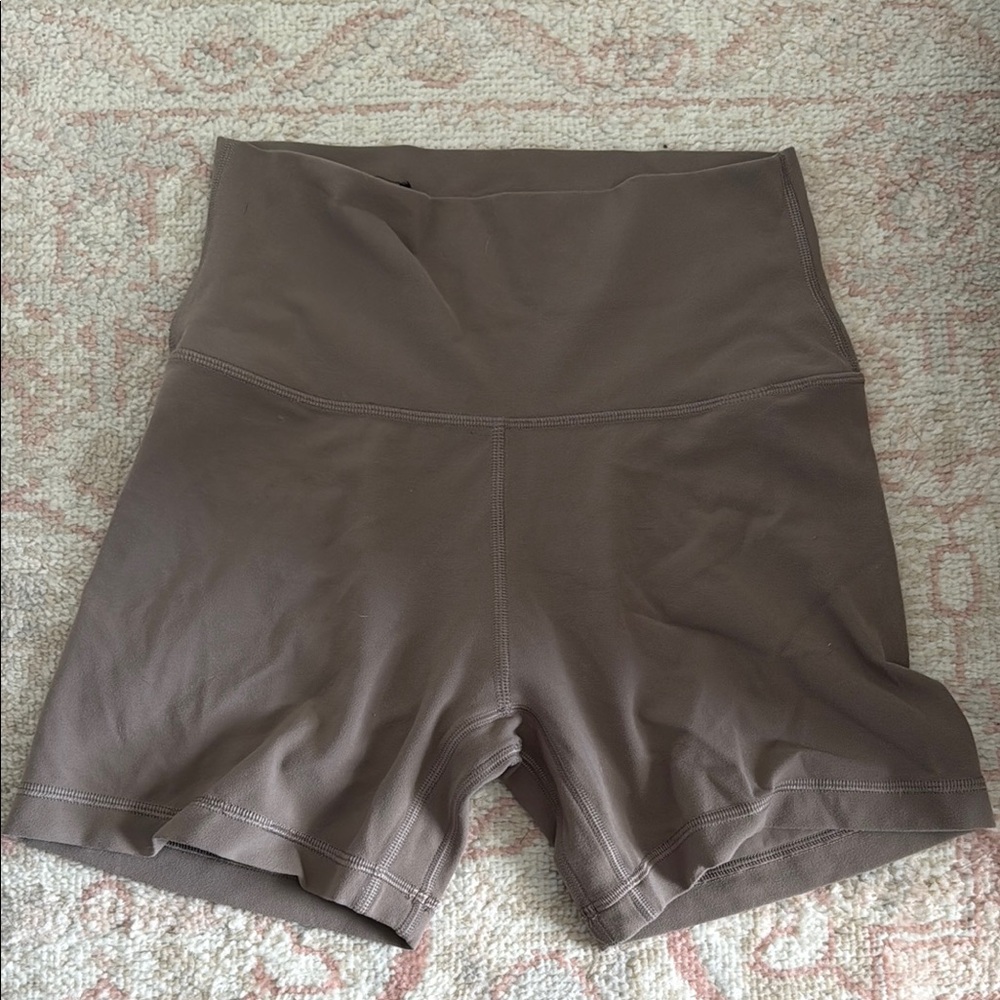 Aritzia High Waist Shorts in Brown